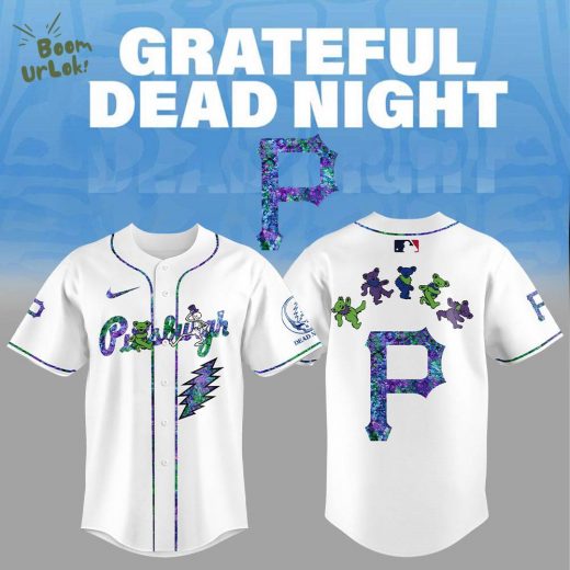 Pittsburgh Pirates Grateful Dead Night Jersey Flat Cap Set