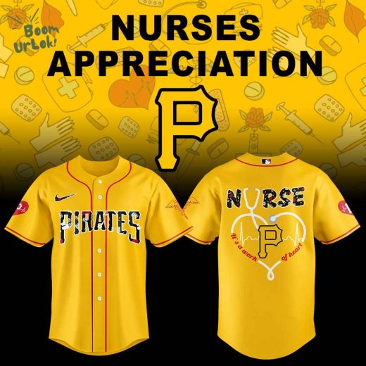 Pittsburgh Pirates Nurses Appreciation Night Yellow Jersey Flat Cap Set