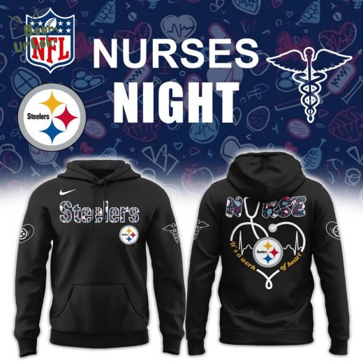 Pittsburgh Steelers Nurses Appreciation Black Hoodie