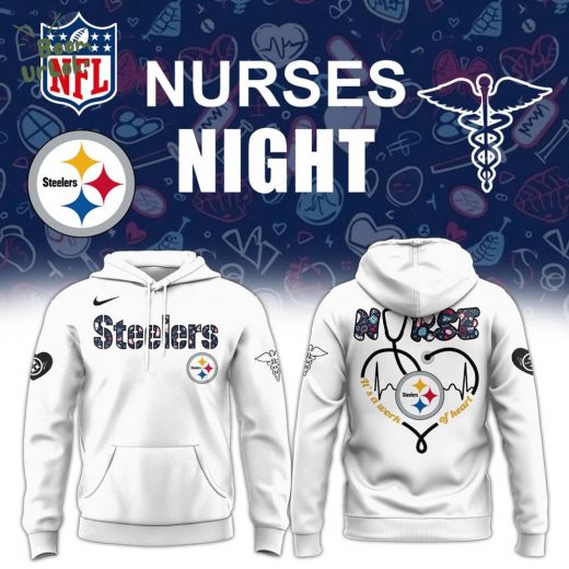Pittsburgh Steelers Nurses Appreciation White Hoodie