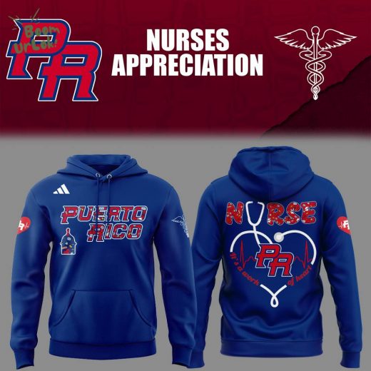 Puerto Rico Baseball Nurse Appreciation Hoodie