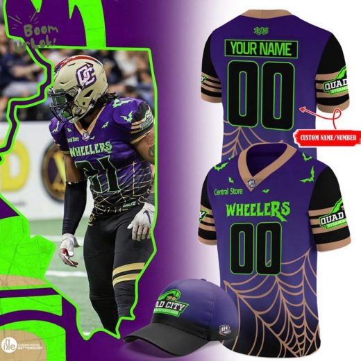 Quad City Steamwheelers Halloween Football Jersey 2025