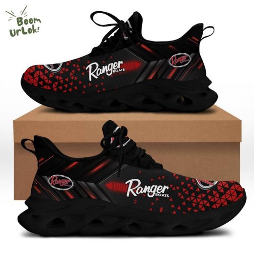 Ranger Boats Custom Running Shoes – Black Red Athletic Sneakers for Fishing Fan