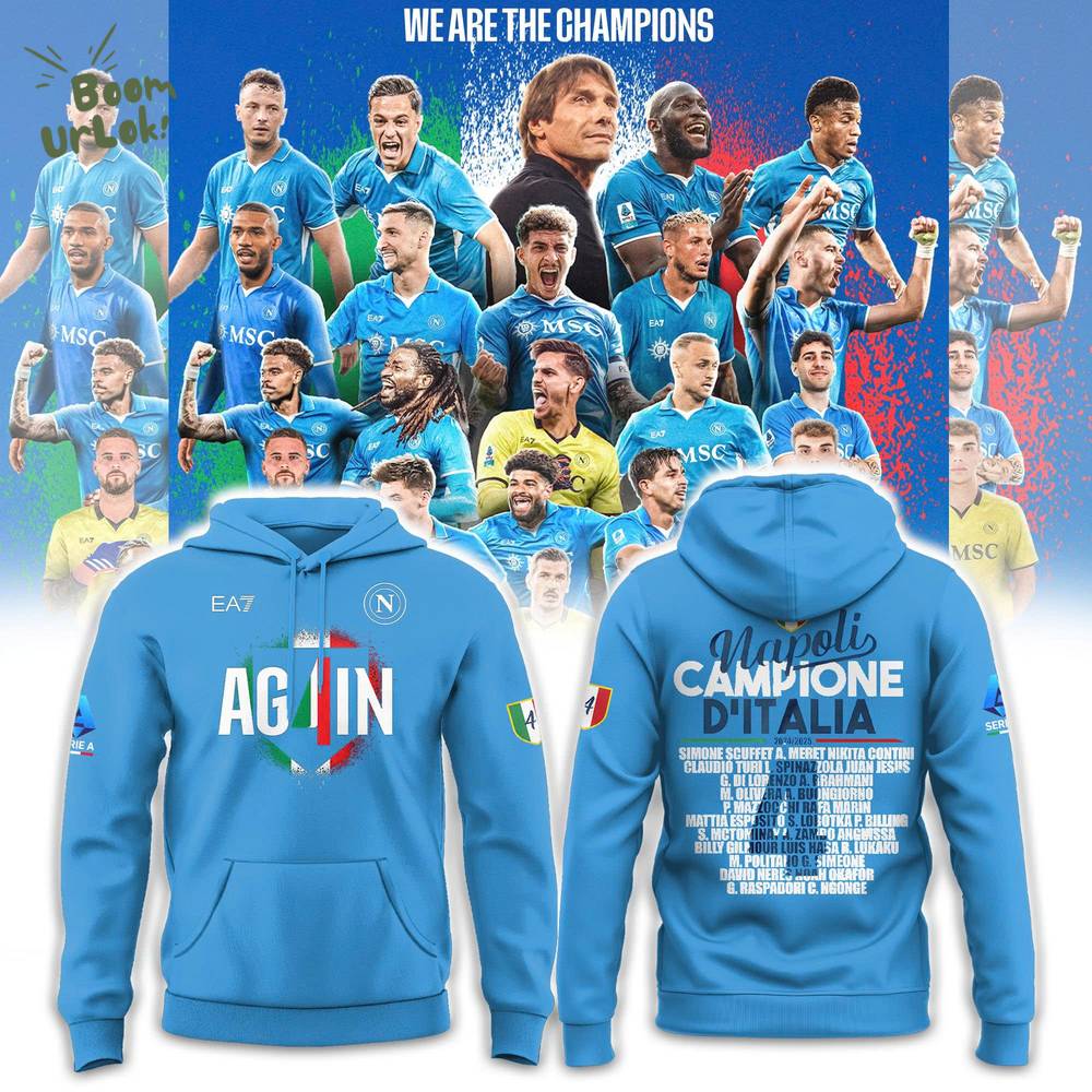 SSC Napoli Campioni d’Italia Hoodie 2024/2025 SSC Napoli Campioni d’Italia Hoodie 2024/2025