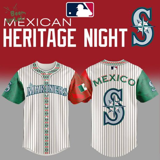 Seattle Mariners Mexican Heritage Night Striped Combo Jersey