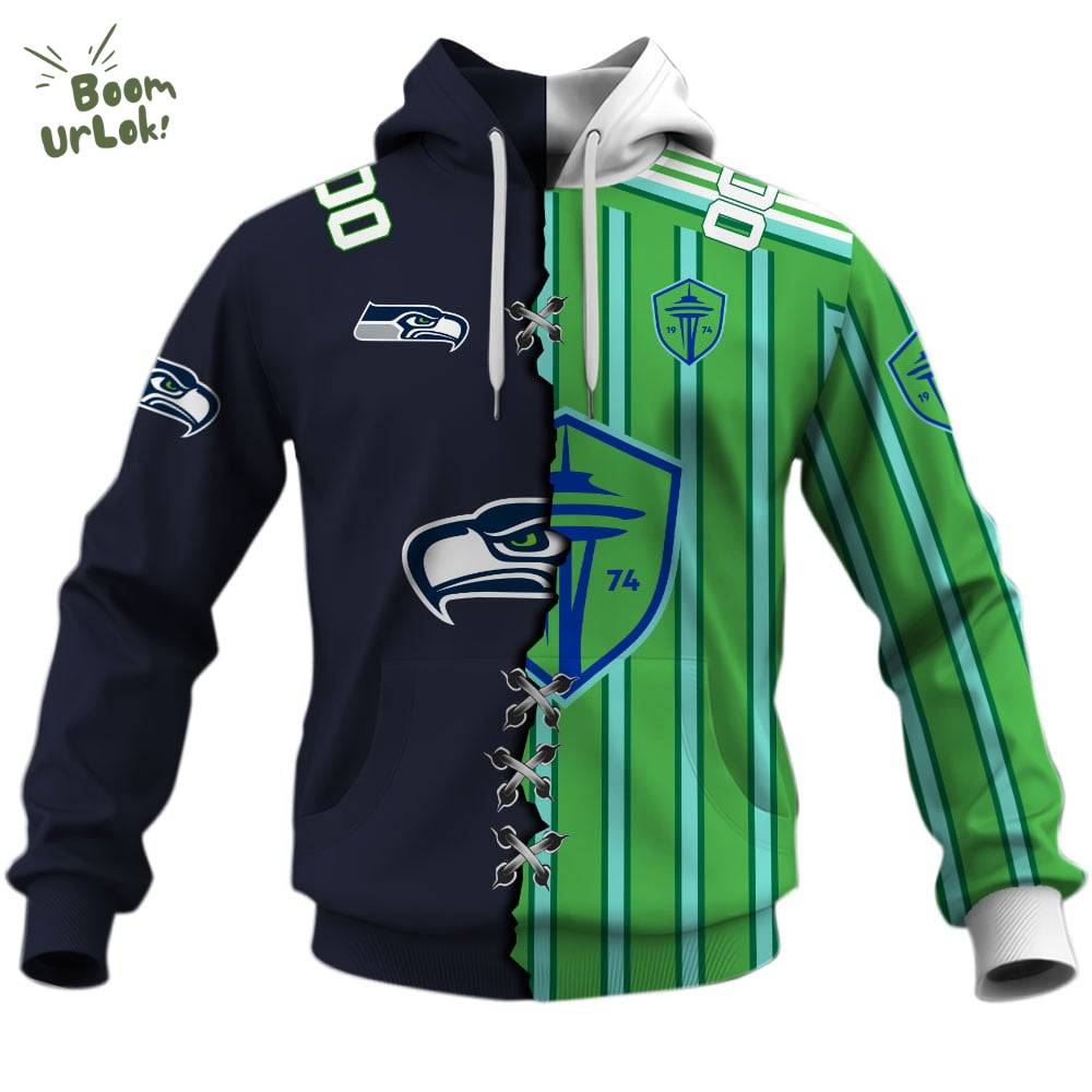 Seattle Sounders FC X Seattle Seahawks (MLS x NFL) Special Hoodie Seattle Sounders FC X Seattle Seahawks (MLS x NFL) Special Hoodie