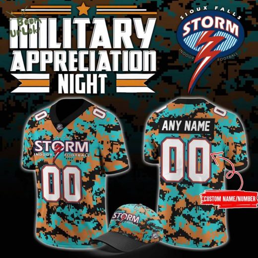 Sioux Falls Storm Military Nights Football Jersey 2025
