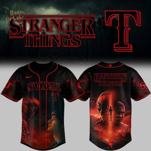 Special 2025 Stranger Things Texas Rangers Baseball Jersey