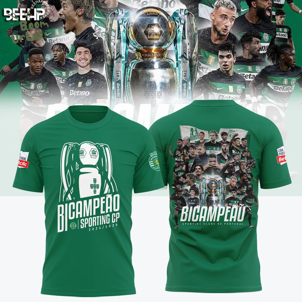 Sporting Clube de Portugal 2025 Champions Green Shirt Sporting Clube de Portugal 2025 Champions Green Shirt