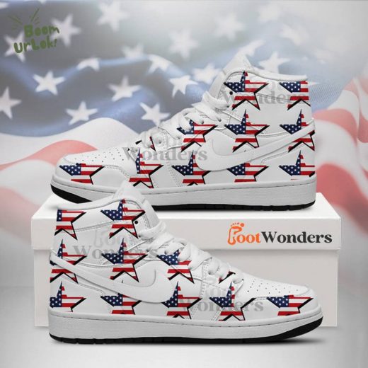 Star Flag V2 – American Flag – Independence Day J1 Shoes