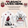 Tampa Bay Buccaneers Celebrate the legacy of 50 Seasons Hoodie 2025 Red