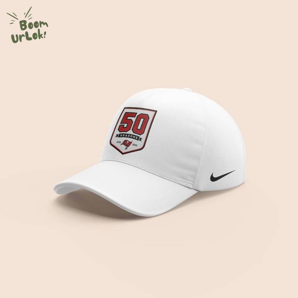 Tampa Bay Buccaneers Celebrate the legacy of 50 Seasons Hoodie 2025 White Tampa Bay Buccaneers Celebrate the legacy of 50 Seasons Hoodie 2025 White