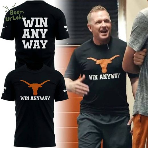 Texas Longhorns Win Any Way Texas Baseball Tshirt
