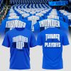 The 2025 Oklahoma City Thunder playoff Black Tshirt