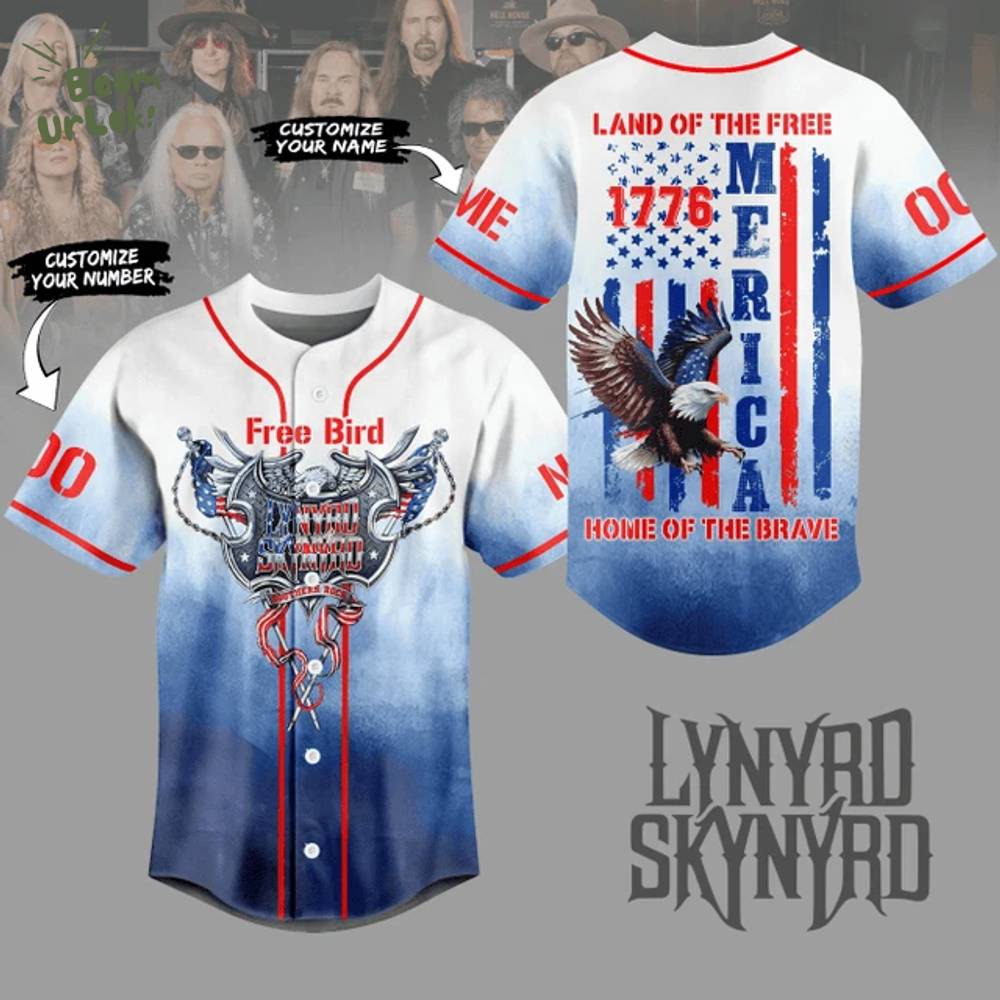 The Lynyrd Skynyrd "1776 America" Personalized Jersey The Lynyrd Skynyrd "1776 America" Personalized Jersey