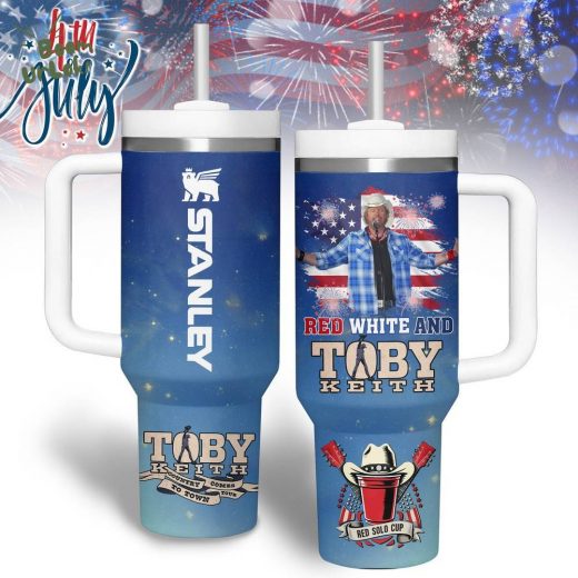 Toby Keith Happy Independence Day 2025 Stanley Tumbler