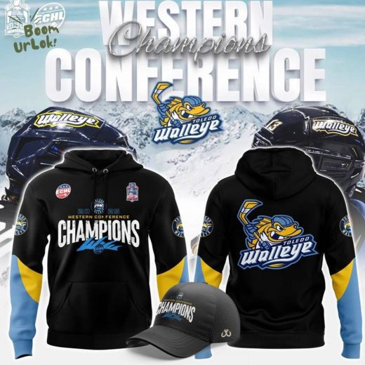 Toledo Walleye 2025 ECHL Western Conference Champions Hoodie