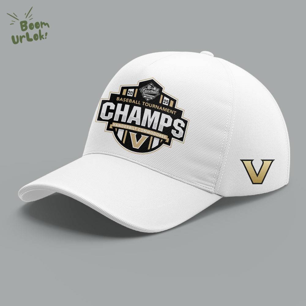Vanderbilt Baseball x 2025 SEC BASEBALL TOURNAMENT CHAMPS White TShirt Vanderbilt Baseball x 2025 SEC BASEBALL TOURNAMENT CHAMPS White TShirt