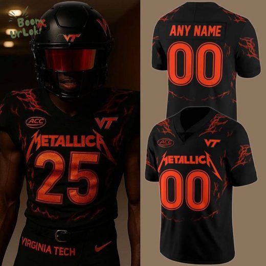 Virginia Tech Football x Metallica Football Jersey 2025