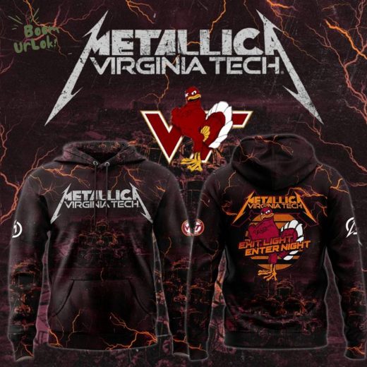 Virginia Tech Football x Metallica Hoodie 2025