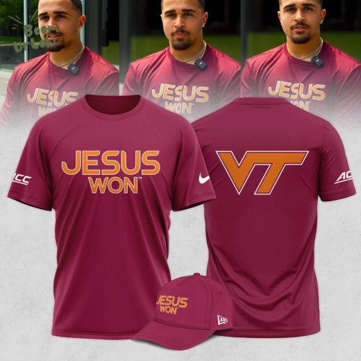 Virginia Tech Hokies Jesus Won Red Shirt