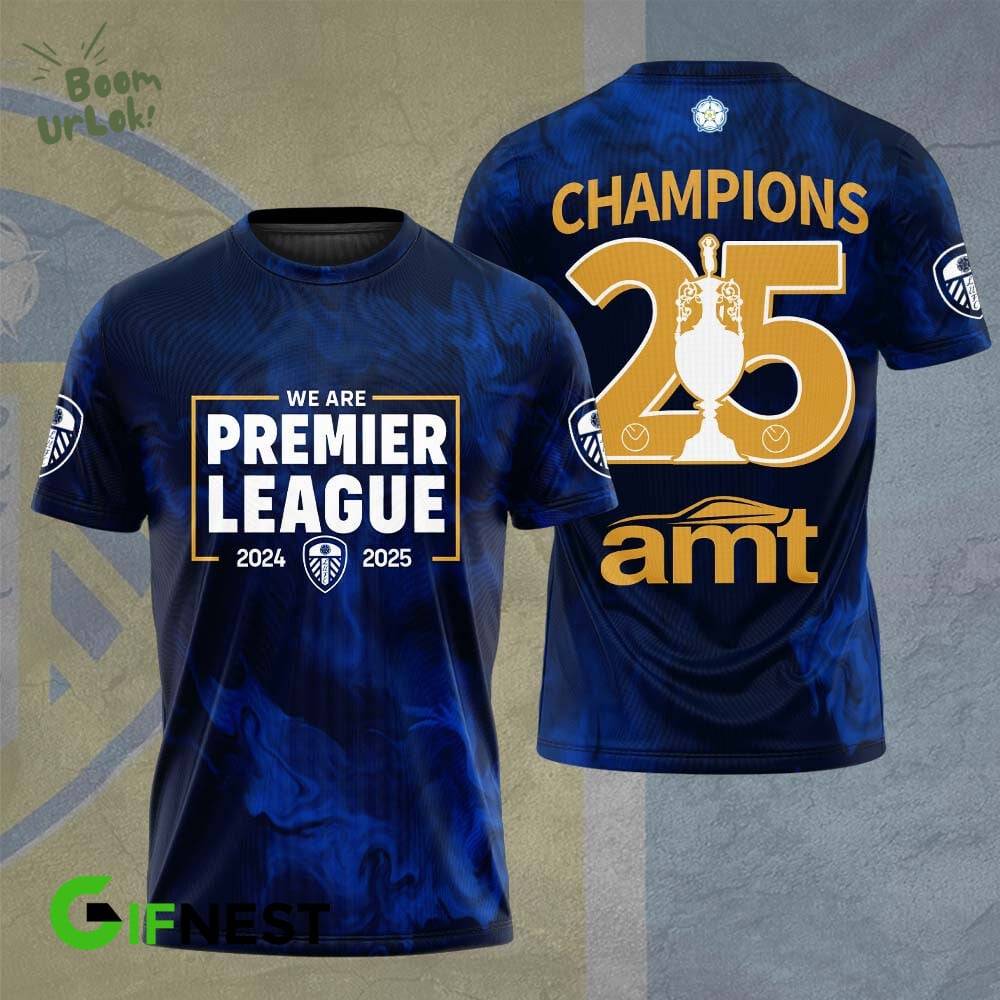 WE ARE PREMIER LEAGUE 2024-2025 Champions Tshirt WE ARE PREMIER LEAGUE 2024-2025 Champions Tshirt