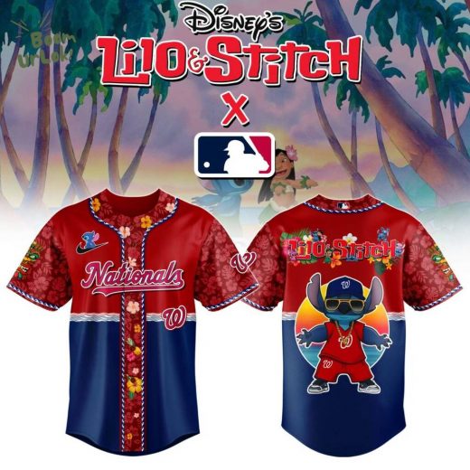 Washington Nationals MLB x Lilo & Stitch Jersey