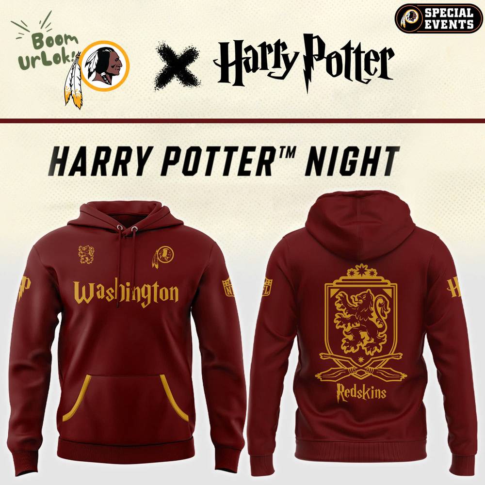 Washington Redskins Harry Potter Night Hoodie Washington Redskins Harry Potter Night Hoodie