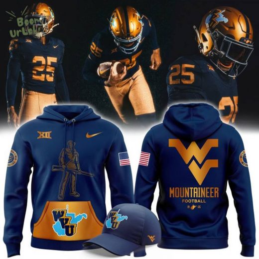 West Virginia Mountaineer 𝟏𝟗𝟔𝟓 → 𝟐𝟎𝟐𝟓 Throwbacks Hoodie