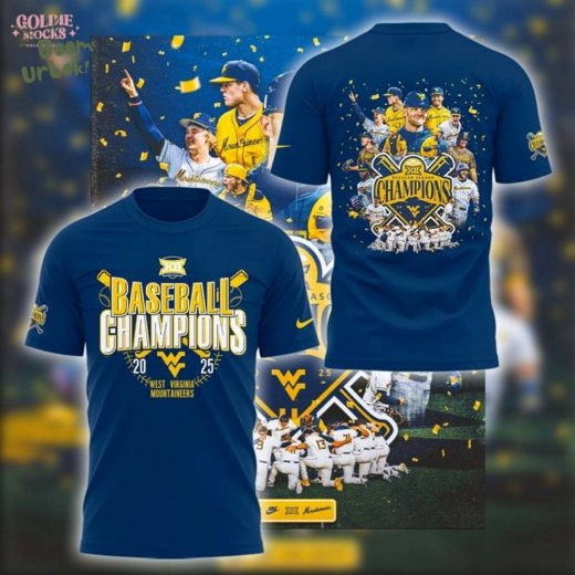 West Virginia Mountaineers Big 12 Champions Teams tshirt