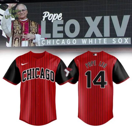 White Sox Pope Leo XIV Red Baseball Jersey