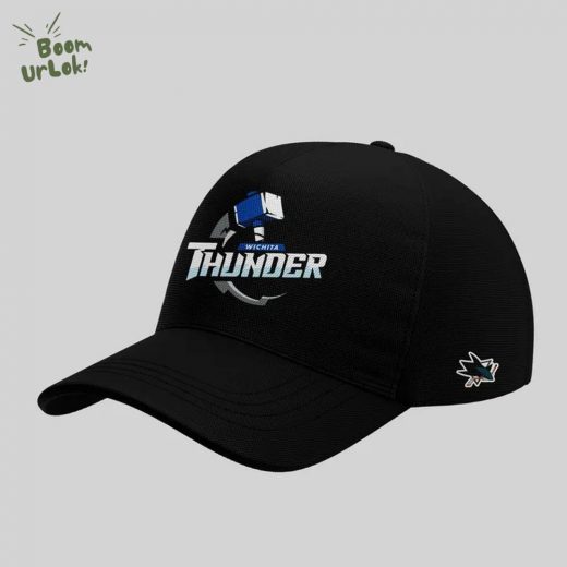 Wichita Thunder Black And White Hockey Jersey 2025 custom name and number