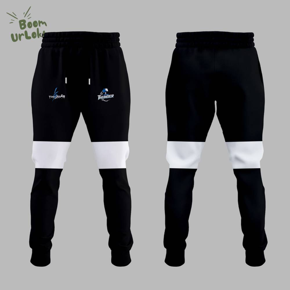 Wichita Thunder Black And White Hockey Jersey 2025 custom name and number Wichita Thunder Black And White Hockey Jersey 2025 custom name and number