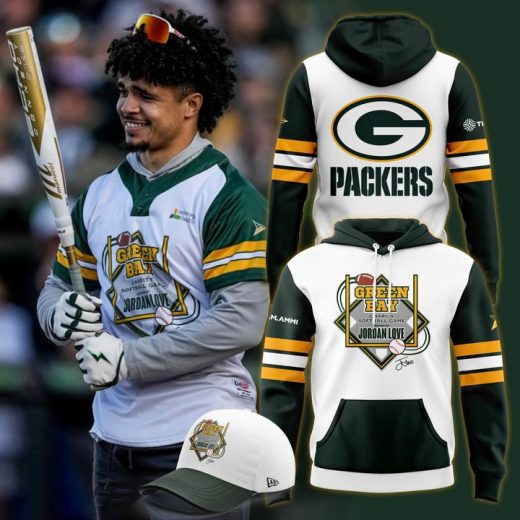 Green Bay Packers x Jordan Love Hoodie 2025 White