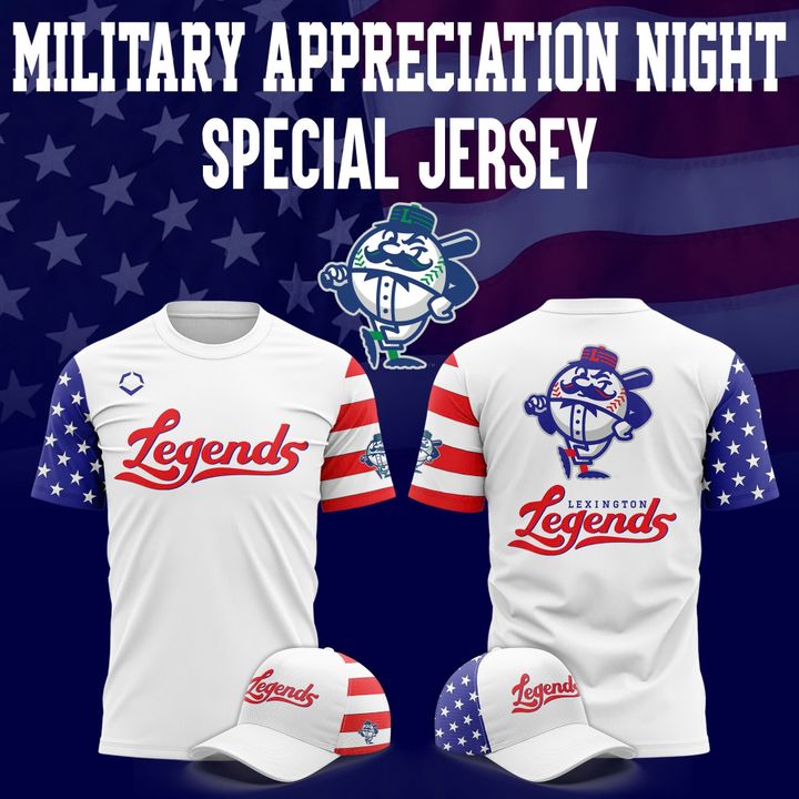 Limited Edition Lexington Legends x Military T-Shirt 2025 Limited Edition Lexington Legends x Military T-Shirt 2025