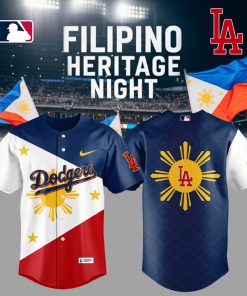 Limited Edition Los Angeles Dodgers Celebrating Filipino Heritage Night Jersey