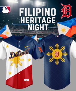 Limited Edition Detroit Tigers Celebrating Filipino Heritage Night Jersey