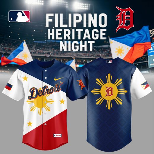 Limited Edition Detroit Tigers Celebrating Filipino Heritage Night Jersey