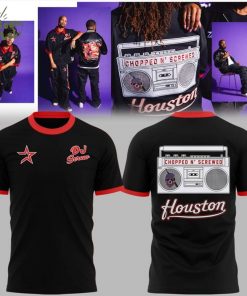 Astros x DJ Screw Limited Edition 2025 Black Tshirt