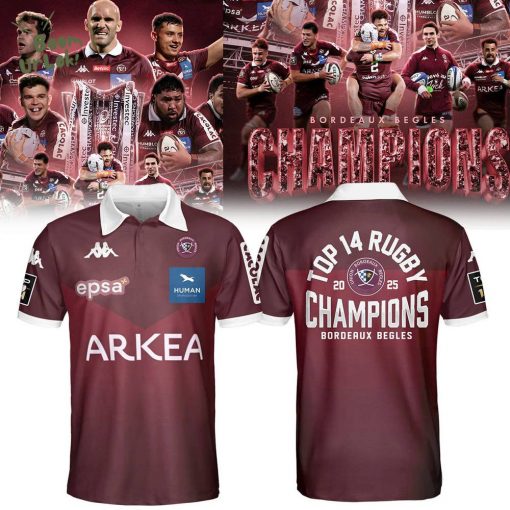 Bordeaux Begles Champions 2025 Polo