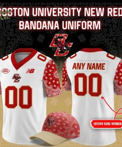 Boston College Football 2025 Red Bandana Uniform