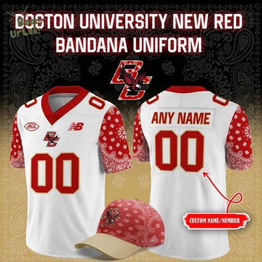 Boston College Football 2025 Red Bandana Uniform