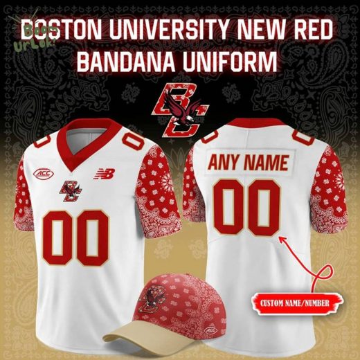 Boston College Football 2025 Red Bandana Uniform