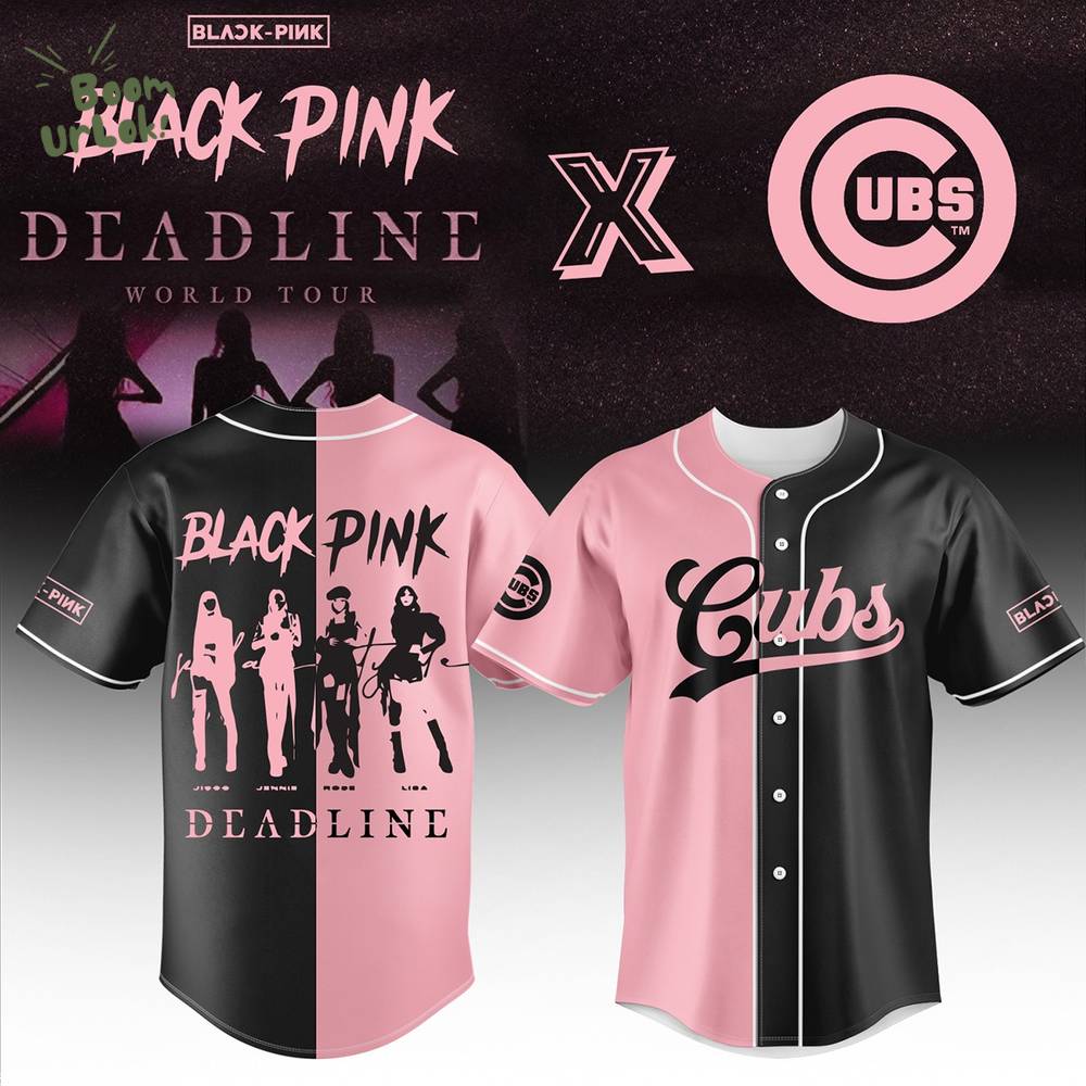 Chicago Cubs x Black Pink Jersey-3D Baseball Jersey Chicago Cubs x Black Pink Jersey-3D Baseball Jersey