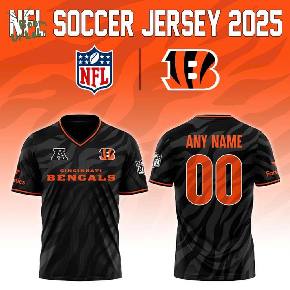 Cincinnati Bengals NFL 2025 "Football x Football" Soccer jersey - Custom Cincinnati Bengals NFL 2025 "Football x Football" Soccer jersey - Custom