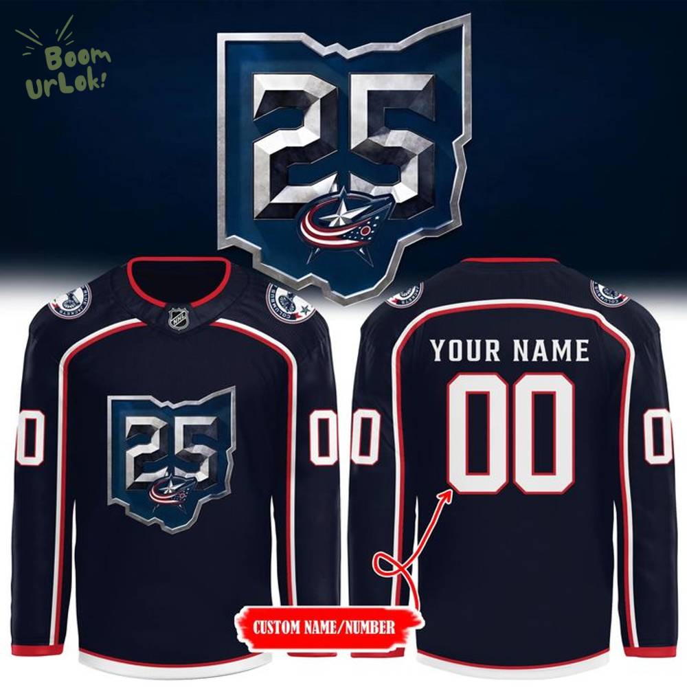 Columbus Blue Jackets 25th anniversary season jersey Columbus Blue Jackets 25th anniversary season jersey