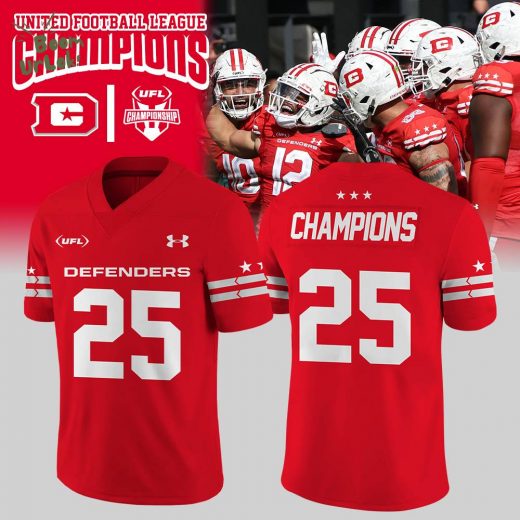 DC Defenders Champions United Football League 2025 Season Jersey football Limited Edition