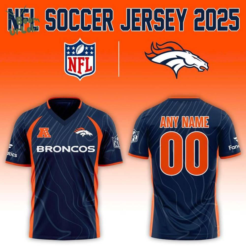 Denver Broncos NFL 2025 "Football x Football" Soccer jersey - Custom Denver Broncos NFL 2025 "Football x Football" Soccer jersey - Custom