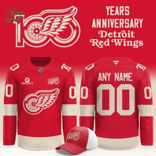 Detroit Red Wings 100 YEARS OF HOCKEYTOWN Jersey