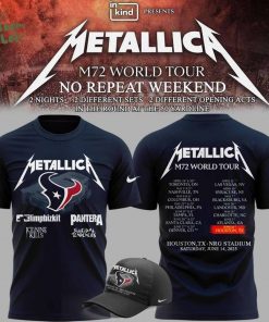 Exclusive Versions M72 World Tour x Houston Texans 2025 Special T-shirt-Navy